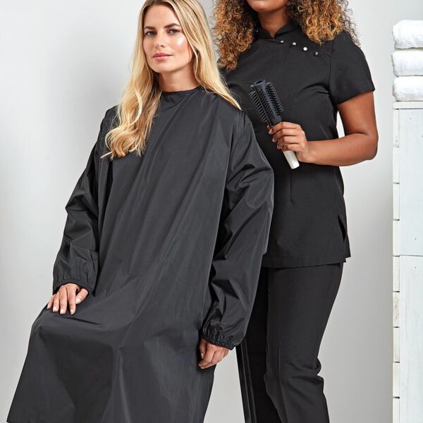 Long sleeve waterproof salon gown Thumbnail