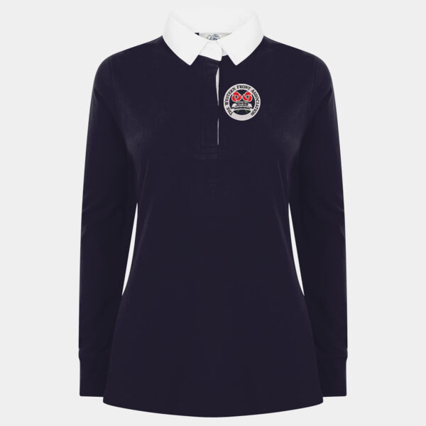 Ladies Rugby Shirt with Logo Thumbnail